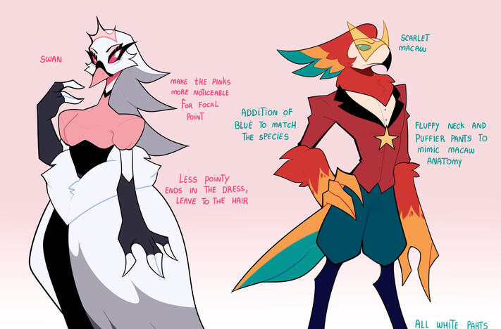 Stella and Vassago redesign