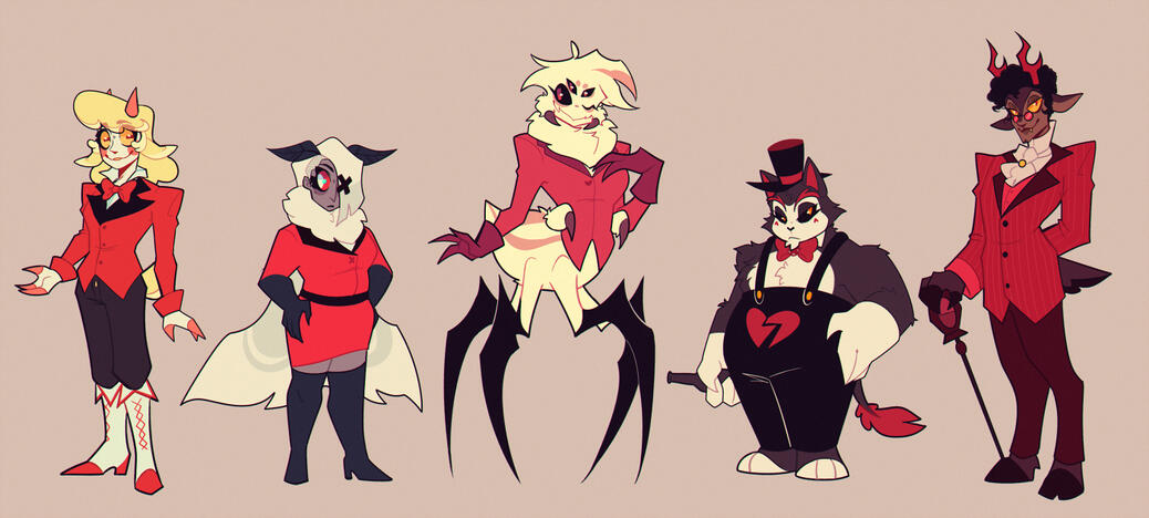 Hazbin Hotel redesigns