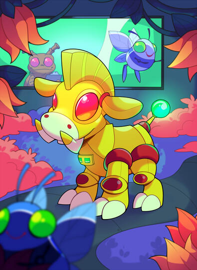Neopets TCG battledome - Robot Moehog